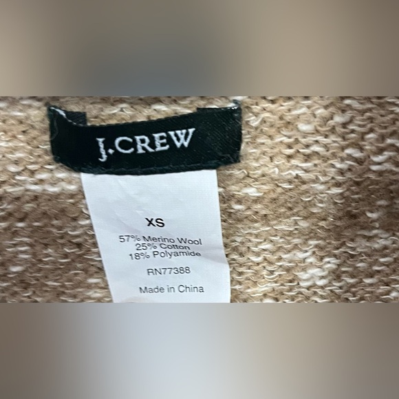 J. Crew Tan Marled Merino Wool
Shawl-Neck Cardigan Size XS - Picture 11 of 13